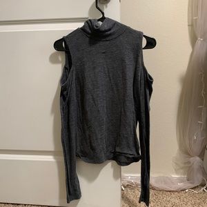 Turtleneck w/ shoulder cutouts